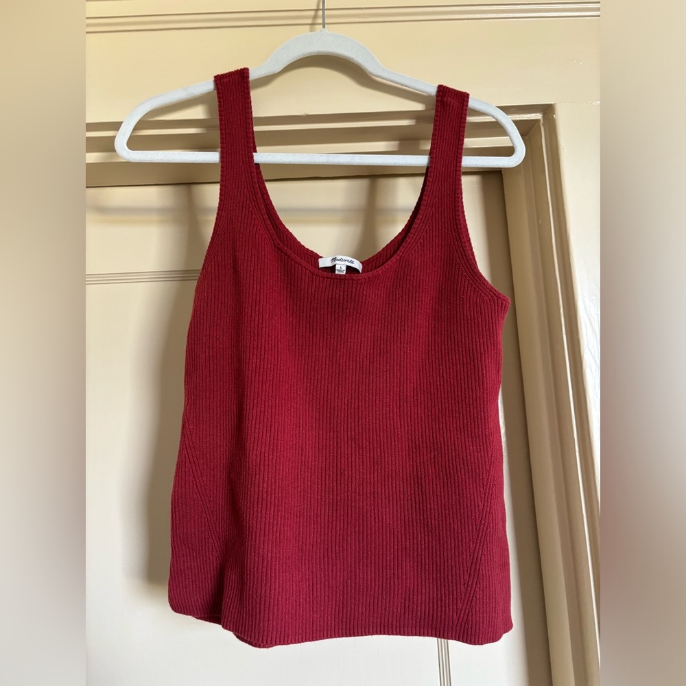 Madewell Ribbed Sweater Tank - Size Large